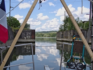 dans l'ancienne écluse désaffectée de Port-Villez